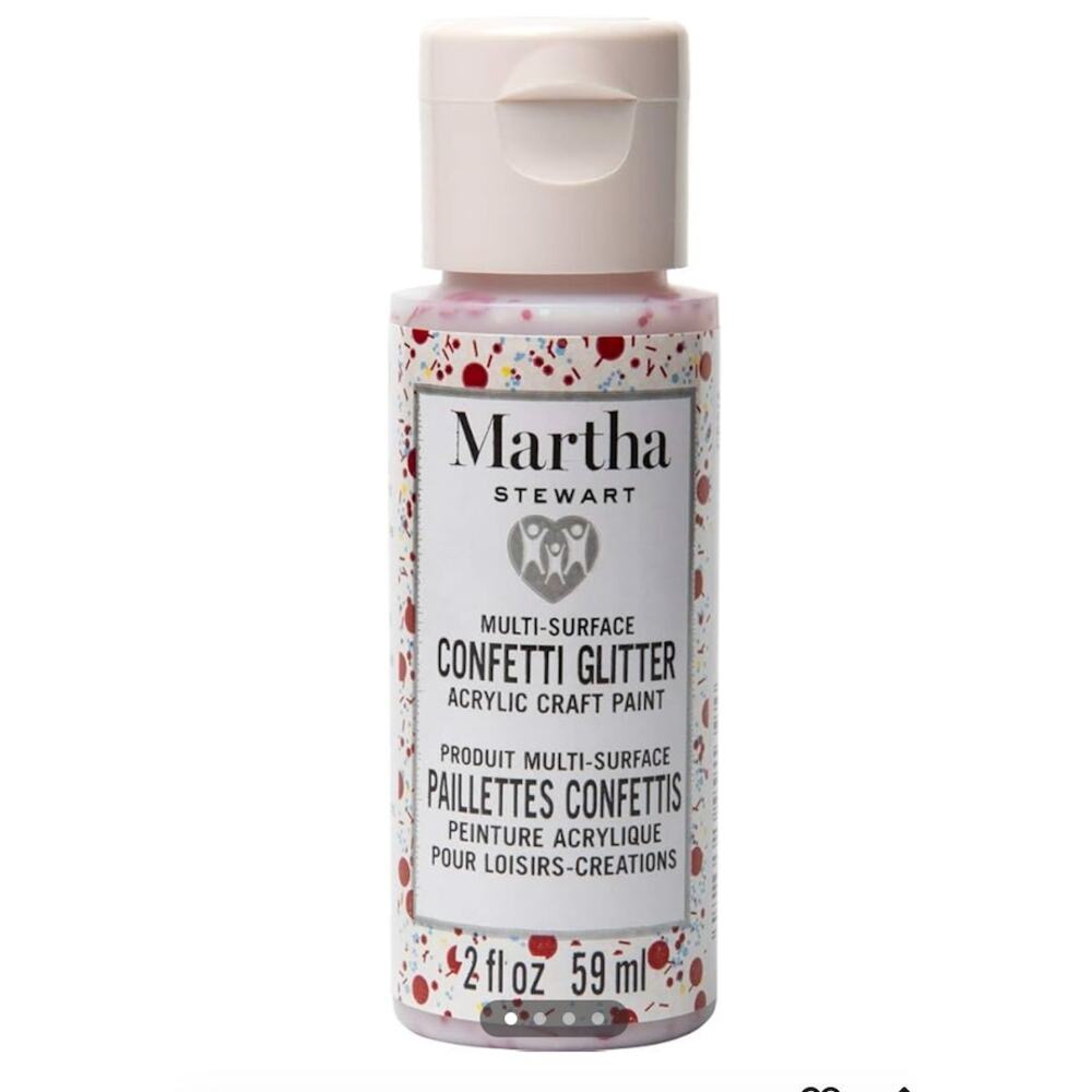 Martha Stewart Multi-Surface Acrylic Craft Paint Bottles Ruby Red (Set of 3) NEW
